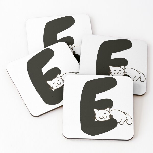 Item preview, Personalized Cat Initial E designed and sold by TheFamilyVan.