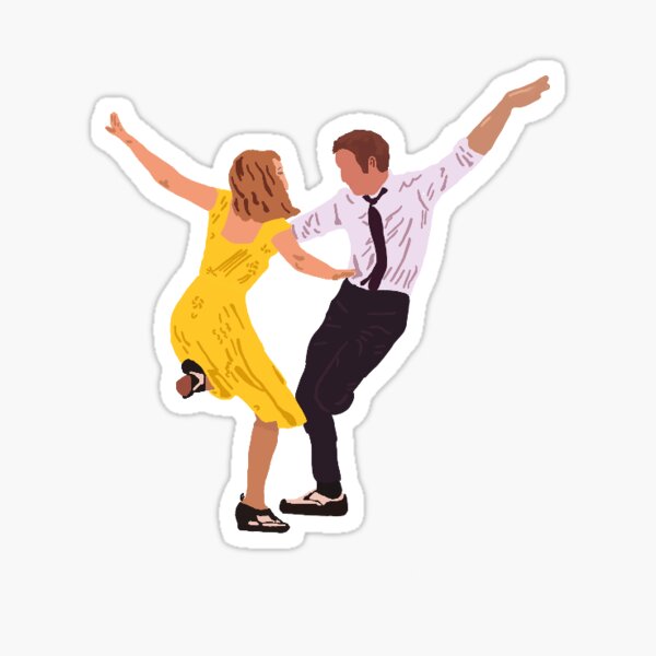 Mia et Sebastian Tap Dance Sticker