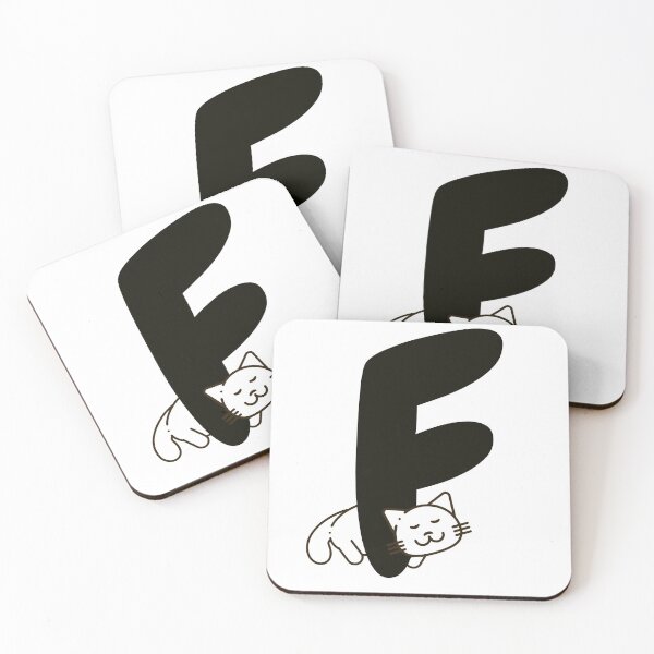 Item preview, Personalized Cat Initial F designed and sold by TheFamilyVan.