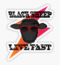 Black Sheep Live Fast Sticker