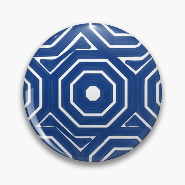 Item preview, Blue Abstract Octagona Pattern Print designed and sold by MCMXCV-PROJECT.