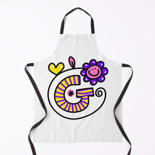 Item preview, Letter G abc monogram hand drawn colorful alphabet designed and sold by funwithletters.