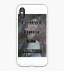 Society Killed the Teenager iPhone Case