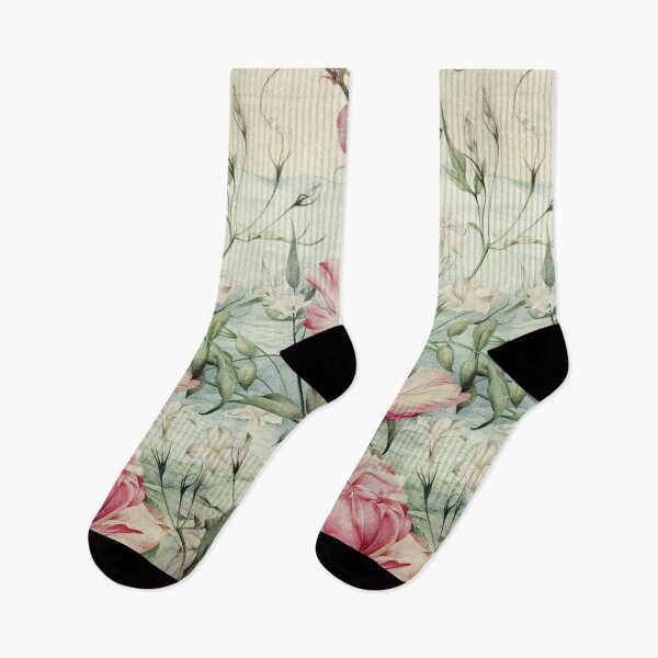 Item preview, Rose Garden watercolor designed and sold by VintageArtistry.