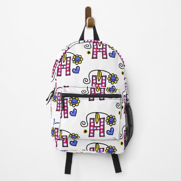 Item preview, Letter H abc monogram hand drawn colorful alphabet designed and sold by funwithletters.