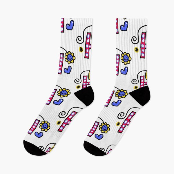 Item preview, Letter H abc monogram hand drawn colorful alphabet designed and sold by funwithletters.