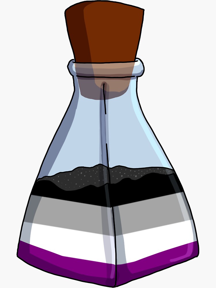 Pride Potions Asexual Sticker For Sale By Tookfluff Redbubble