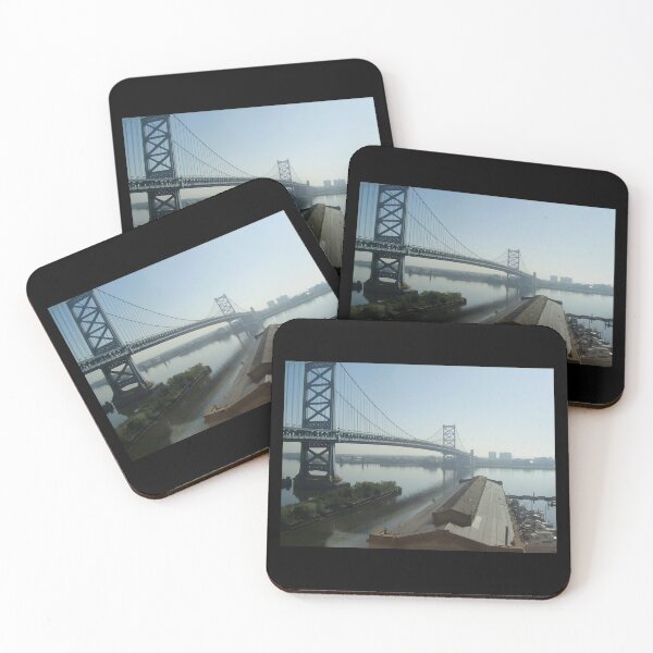 Item preview, Mid-day Ben Franklin Bridge, Philly designed and sold by CarolLeesArt.