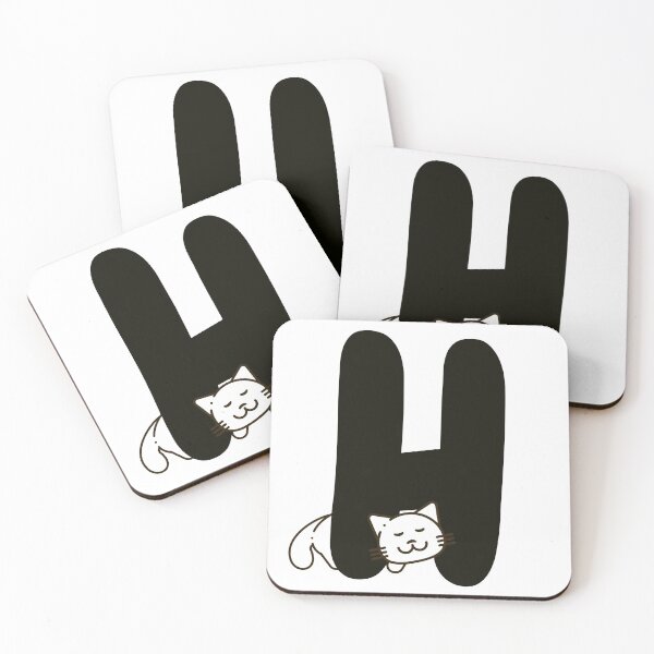 Item preview, Personalized Cat Initial H designed and sold by TheFamilyVan.