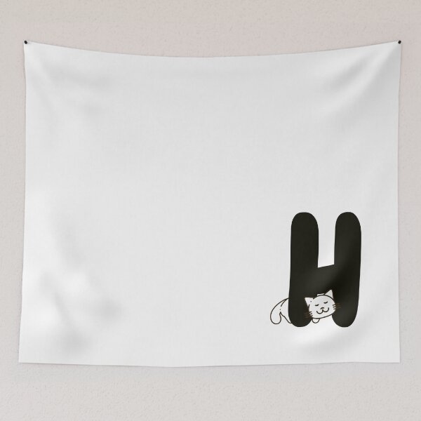 Item preview, Personalized Cat Initial H designed and sold by TheFamilyVan.