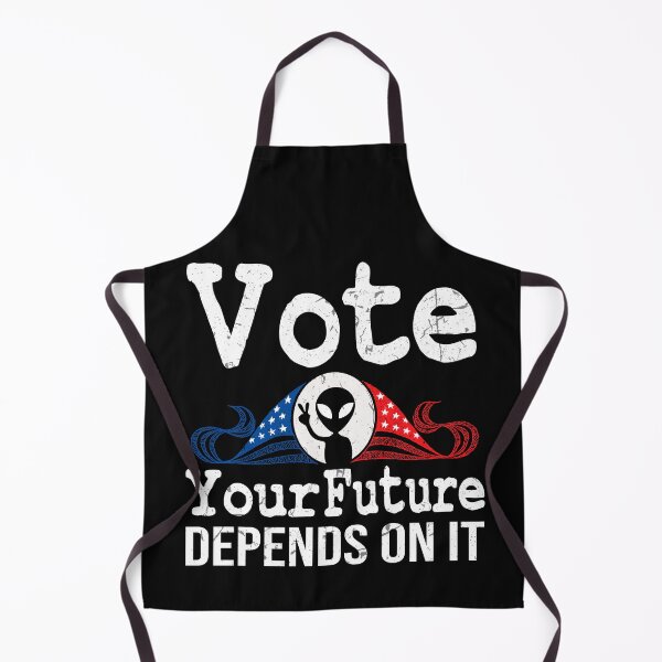 Item preview, Vote Your Future Depends On It Aliens Vote Vintage American Flag designed and sold by 2MDesign.