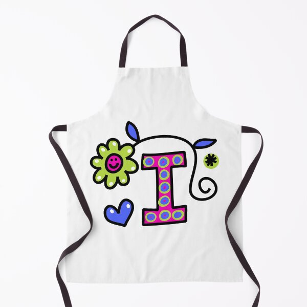Item preview, Letter I abc monogram hand drawn colorful alphabet designed and sold by funwithletters.