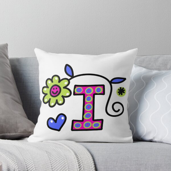 Item preview, Letter I abc monogram hand drawn colorful alphabet designed and sold by funwithletters.