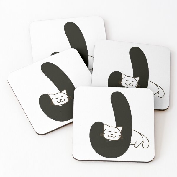 Item preview, Personalized Cat Initial J designed and sold by TheFamilyVan.