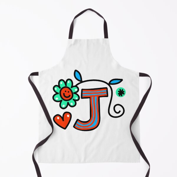 Item preview, Letter J abc monogram hand drawn colorful alphabet designed and sold by funwithletters.