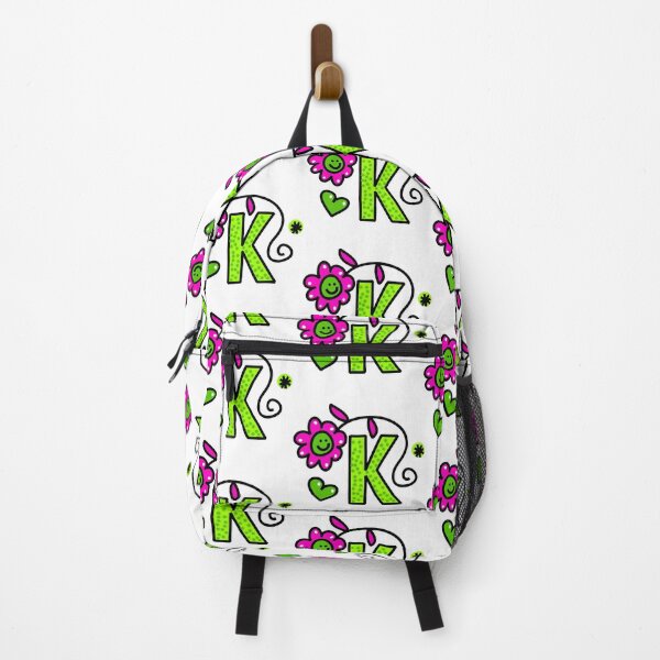 Item preview, Letter K abc monogram hand drawn colorful alphabet designed and sold by funwithletters.