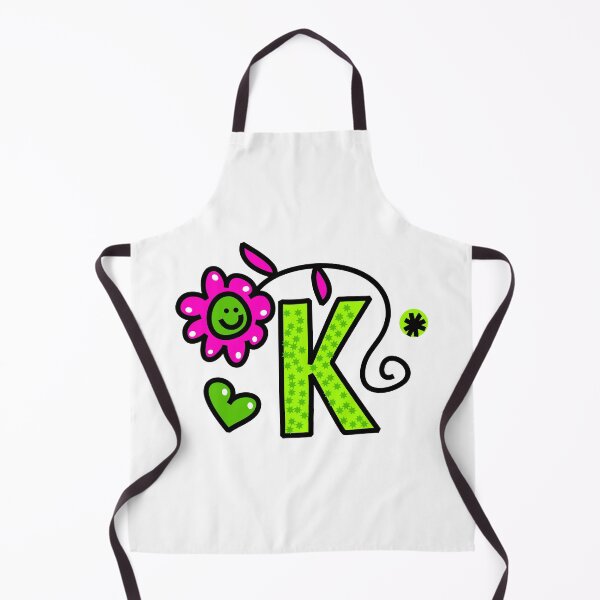 Item preview, Letter K abc monogram hand drawn colorful alphabet designed and sold by funwithletters.