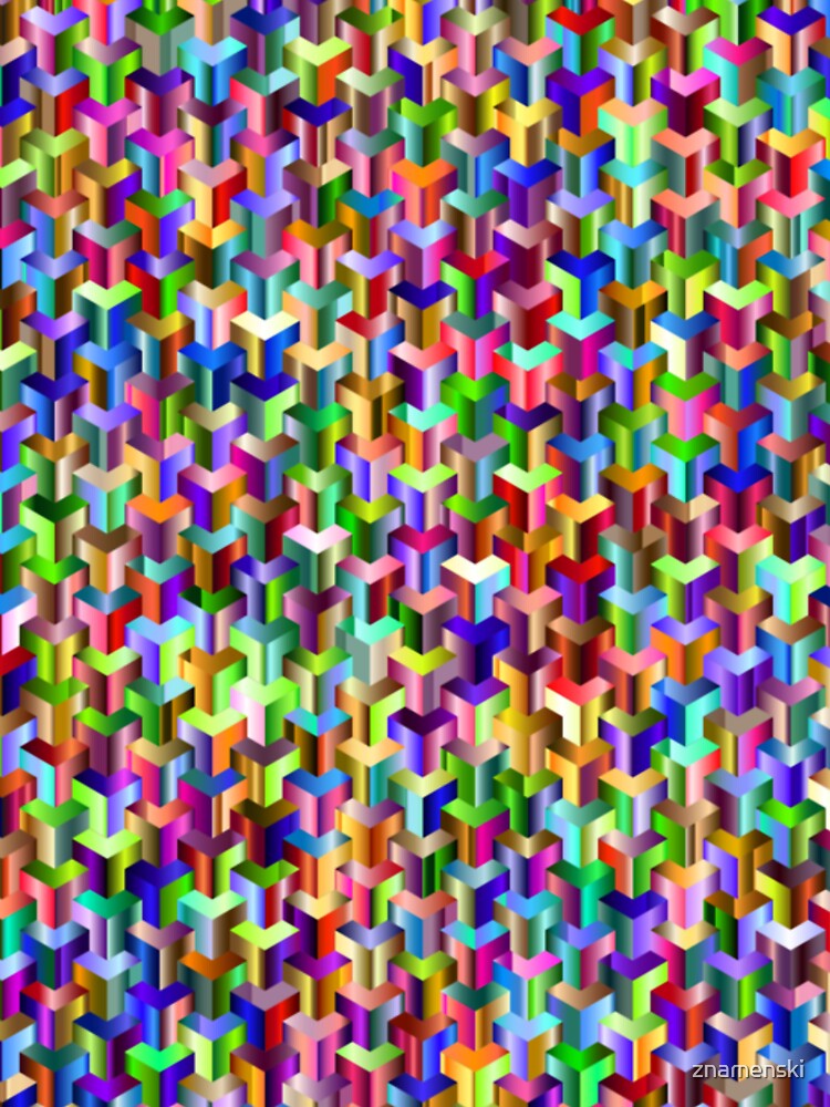 Visual Psychedelic Art, Easy Optical ILLusion Tessellation by znamenski