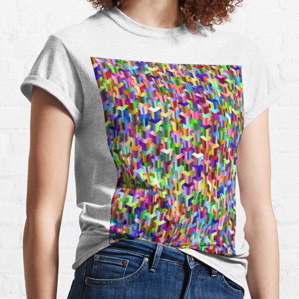 Visual Psychedelic Art, Easy Optical ILLusion Tessellation Classic T-Shirt
