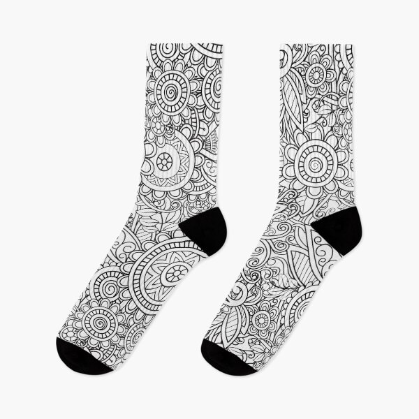 Item preview, Black & White Floral designed and sold by LuciaS.