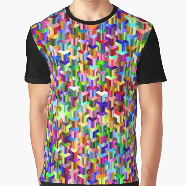 Visual Psychedelic Art, Easy Optical ILLusion Tessellation Graphic T-Shirt