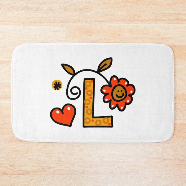 Item preview, Letter L abc monogram hand drawn colorful alphabet designed and sold by funwithletters.