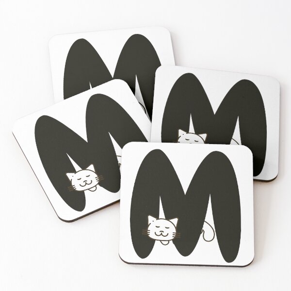 Item preview, Personalized Cat Initial M designed and sold by TheFamilyVan.