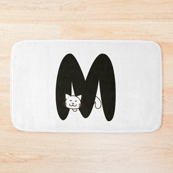 Item preview, Personalized Cat Initial M designed and sold by TheFamilyVan.