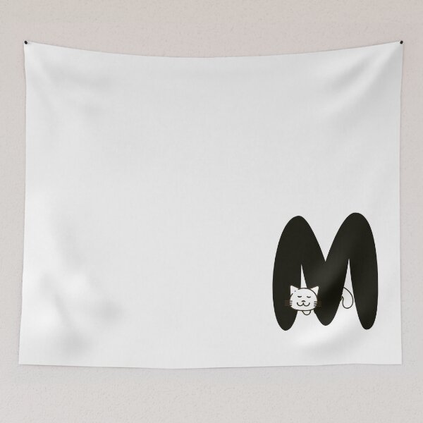 Item preview, Personalized Cat Initial M designed and sold by TheFamilyVan.