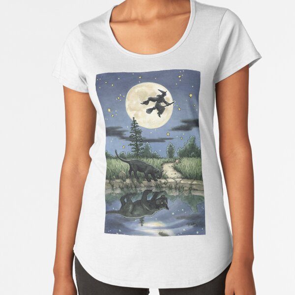 Item preview, Everyday Witch Tarot - The Moon designed and sold by Elisabeth Alba Illustration.