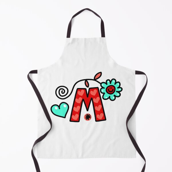 Item preview, Letter M abc monogram hand drawn colorful alphabet designed and sold by funwithletters.