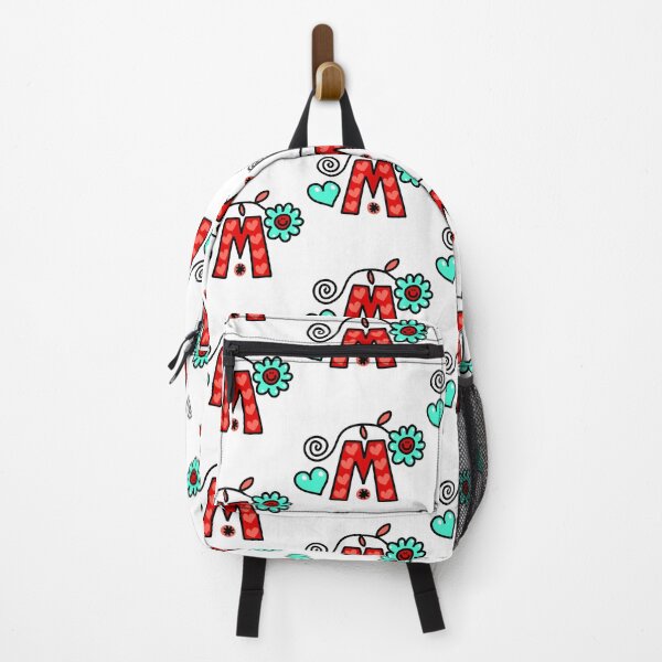 Item preview, Letter M abc monogram hand drawn colorful alphabet designed and sold by funwithletters.