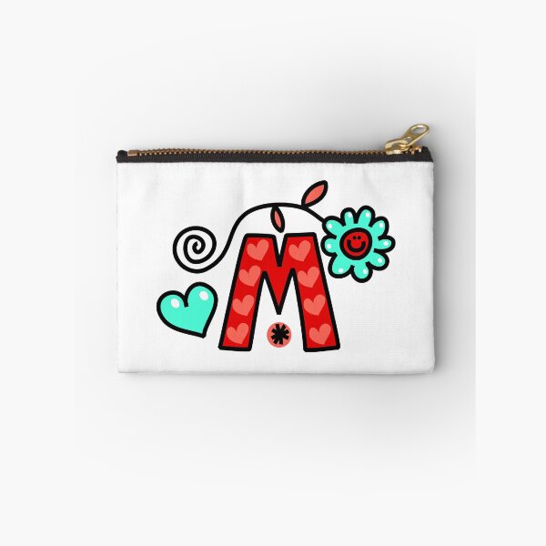 Item preview, Letter M abc monogram hand drawn colorful alphabet designed and sold by funwithletters.
