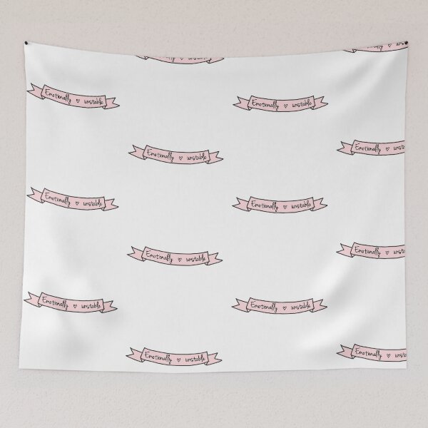 Item preview, emotionally unstable cute pink banner  designed and sold by emcazalet.