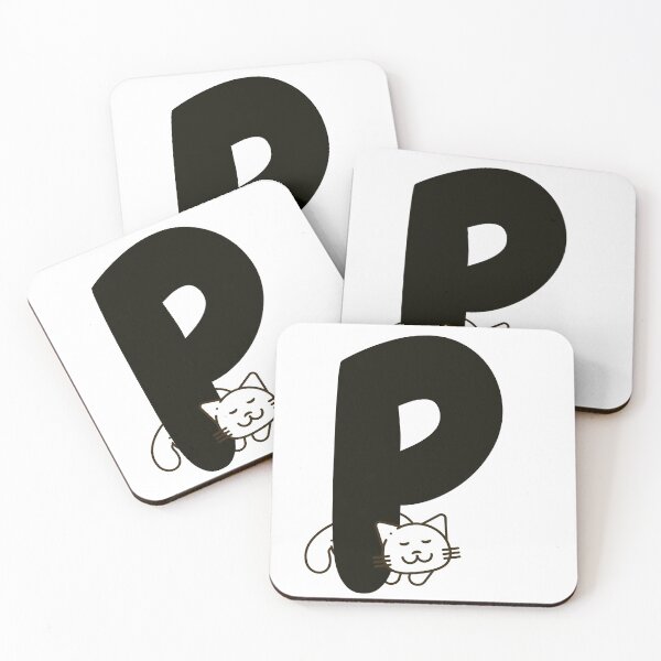 Item preview, Personalized Cat Initial P designed and sold by TheFamilyVan.