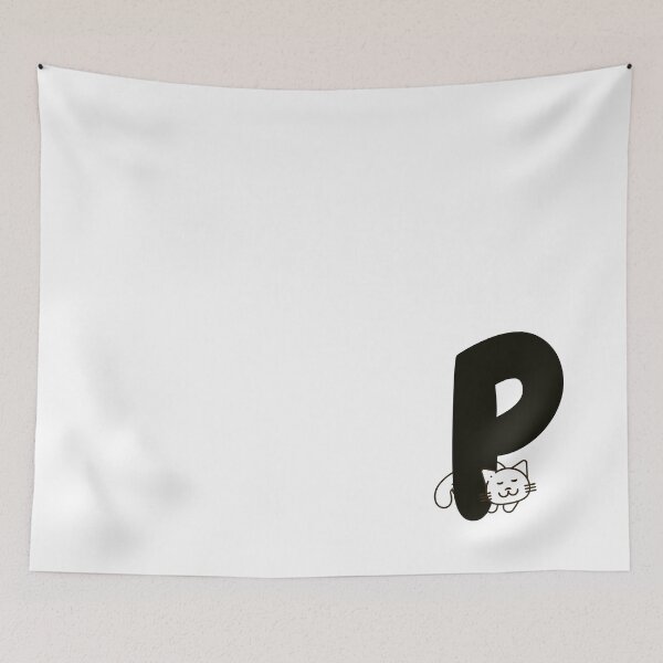 Item preview, Personalized Cat Initial P designed and sold by TheFamilyVan.