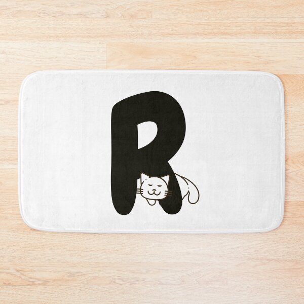 Item preview, Personalized Cat Initial R designed and sold by TheFamilyVan.