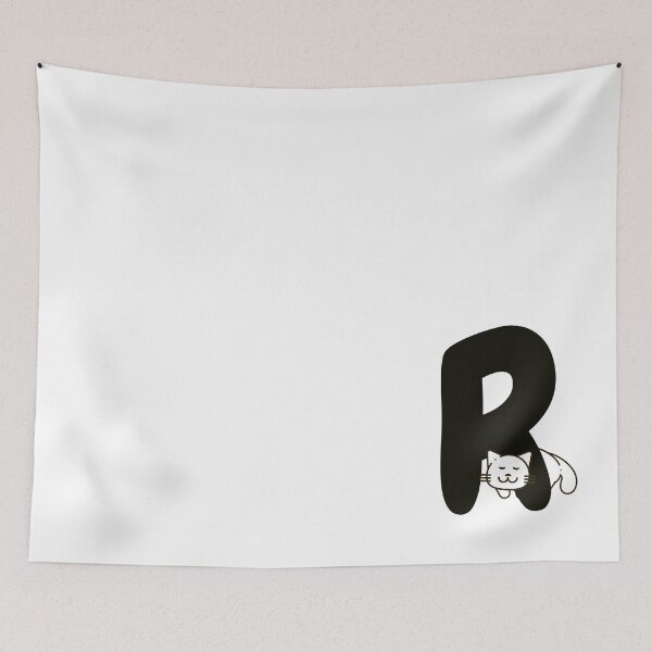 Item preview, Personalized Cat Initial R designed and sold by TheFamilyVan.