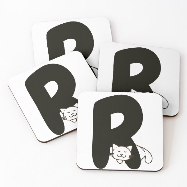 Item preview, Personalized Cat Initial R designed and sold by TheFamilyVan.
