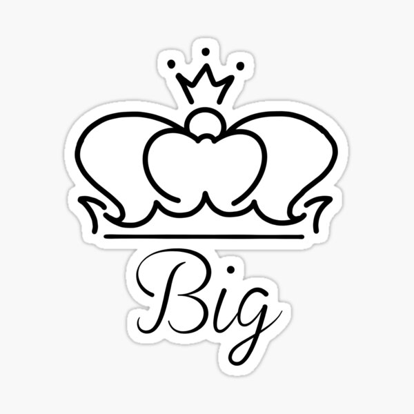 "Big Crown" Sticker by vanderhoofkate Redbubble