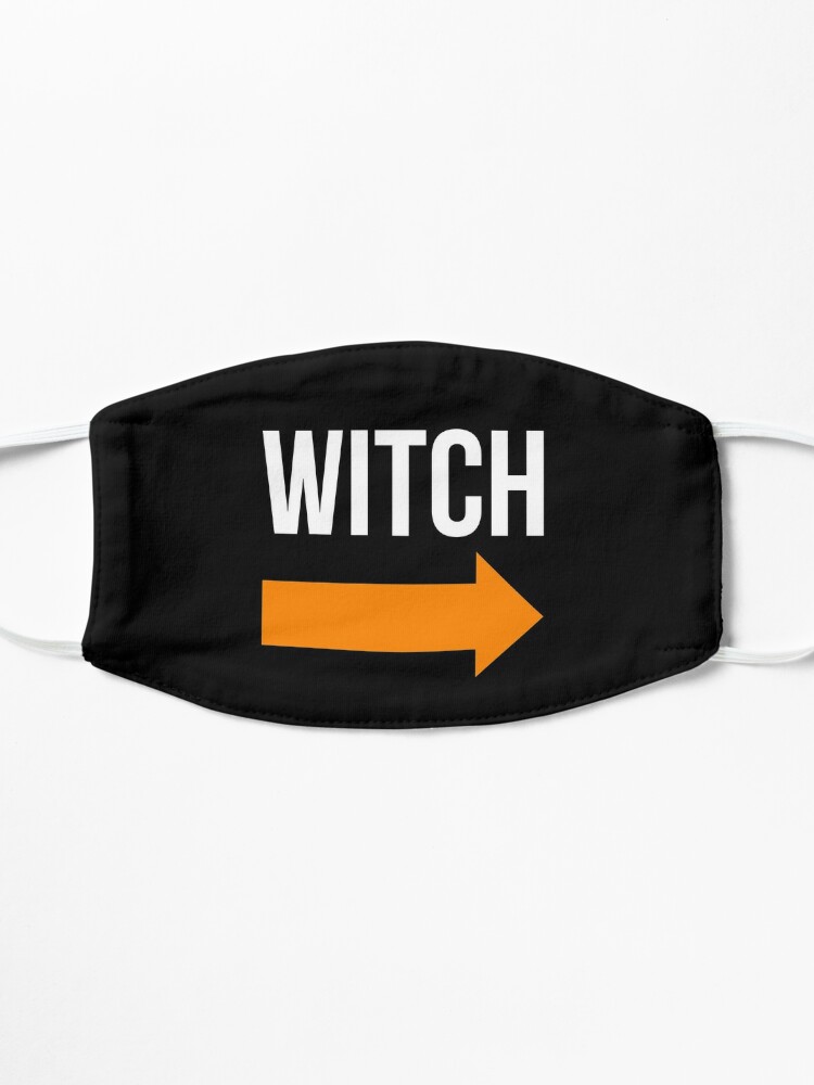 Alternate view of I'm With The Witch | Halloween Mask