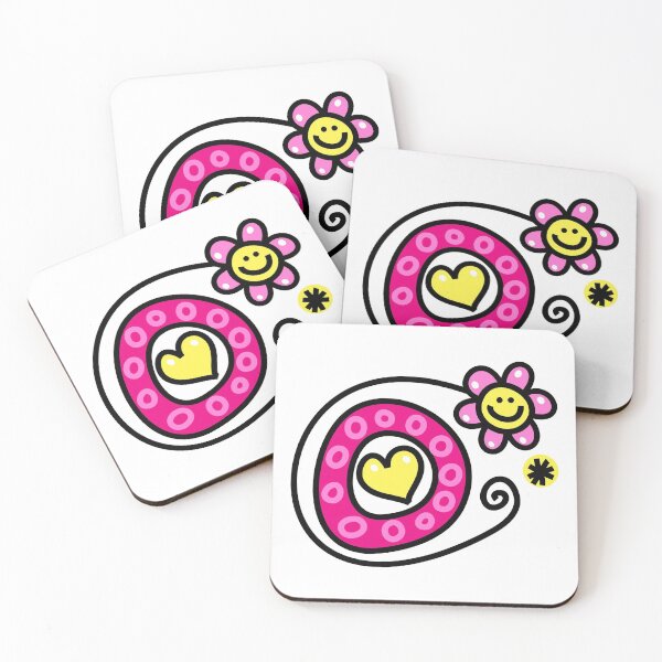 Item preview, Letter O abc monogram hand drawn colorful alphabet designed and sold by funwithletters.