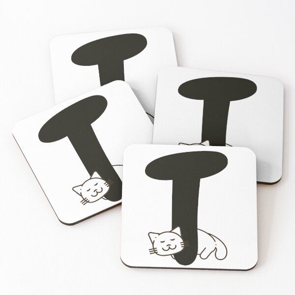 Item preview, Personalized Cat Initial T designed and sold by TheFamilyVan.