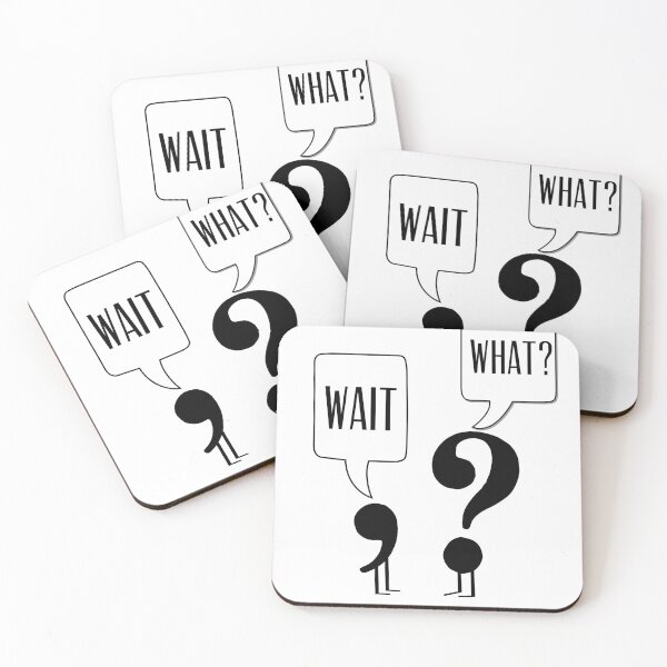 Item preview, Wait, What? Funny grammar design designed and sold by blueavocado.