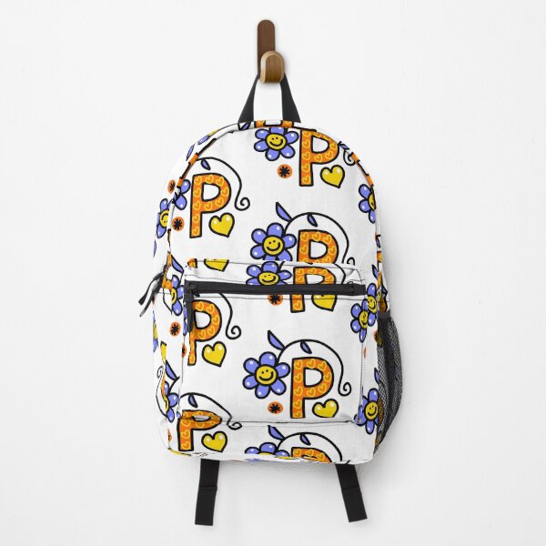 Item preview, Letter P abc monogram hand drawn colorful alphabet designed and sold by funwithletters.
