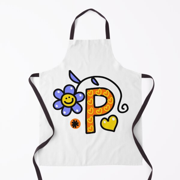 Item preview, Letter P abc monogram hand drawn colorful alphabet designed and sold by funwithletters.
