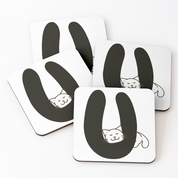 Item preview, Personalized Cat Initial U designed and sold by TheFamilyVan.