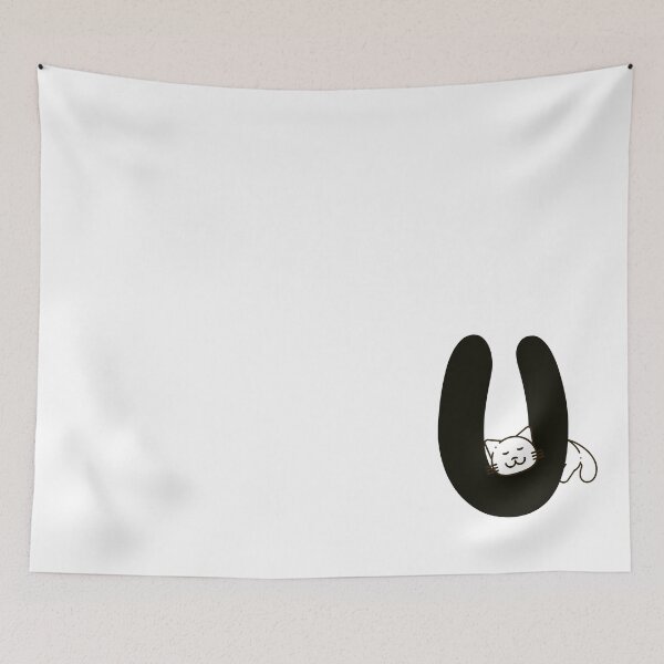 Item preview, Personalized Cat Initial U designed and sold by TheFamilyVan.