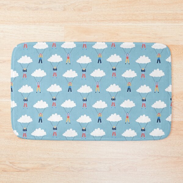 Item preview, Cloud Jumpers Whimsical Sky Blue Pattern designed and sold by Krista Langley-Haner.