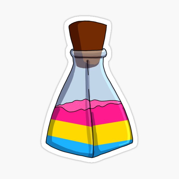 Pride Potions Pansexual Sticker By Tookfluff Redbubble